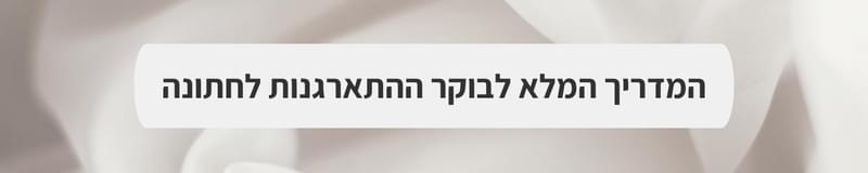 ארגון וניהול אירועים - איך מתחילים לתכנן חתונה?